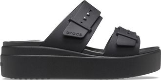 Crocs Muiltjes met sleehak Brooklyn Buckle