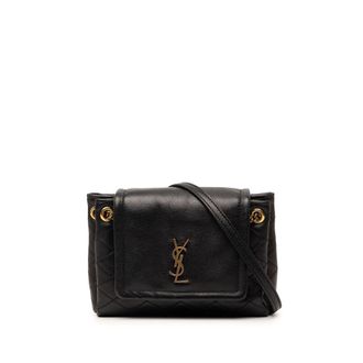 Saint Laurent Pre-owned Saint Laurent Mini Quilted Lambskin Monogram Nolita Bag Ladies YU5A1HWFRGD8U71T