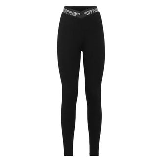 Philipp Plein Dames, Broeken, Zwart, Maat: L Katoen