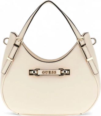 Guess Lefia Small Satchel - Dames - Handtassen - Wit - ONE Size - Tassen