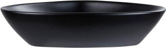 Beliani Countertop Basin TIRIG 600 x 390 mm Ceramic Black