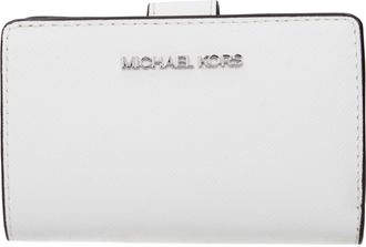 Michael Kors Jet Set Travel Damens Geldb&ouml;rse Leder Wei&szlig;/Optisch Wei&szlig;