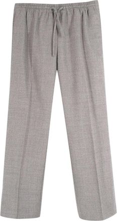 Joseph Grey Tailored Drawstring Waist Wool Trousers Size XS