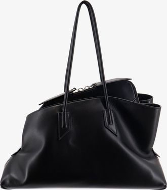 The Attico Womens Shoulder Bag La Passeggiata Medium Leather Black