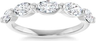 Pompeii3 1.75Ct Oval Diamond Wedding Ring Anniversary Stackable Band 14k Gold Lab Grown