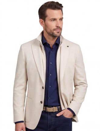 Roy Robson colbert Roy Robson uitneembaar binnenvest creme normale fit