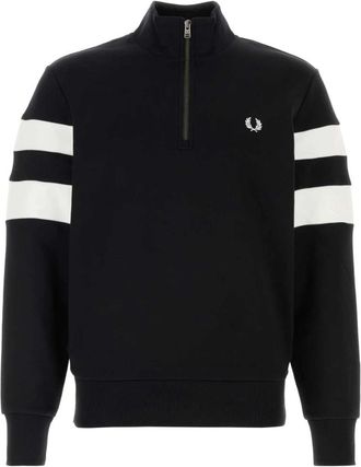 Fred Perry Hombre, Sudaderas, Negro, Talla: M