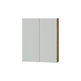 Vicco Armario Con Espejo Para Ba&ntilde;o Lotta, Roble, 59.7 X 73.2 Cm Con 2 Puertas, Vicco