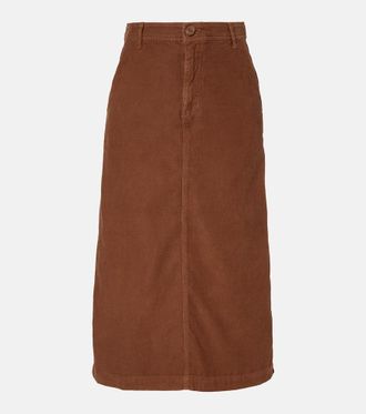 Velvet Fia cotton midi skirt