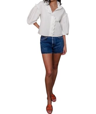 Christy Lynn Madelyn Top In White
