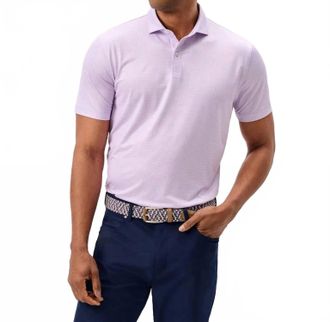 Johnnie-O Dot Neat Polo In Palm Beach