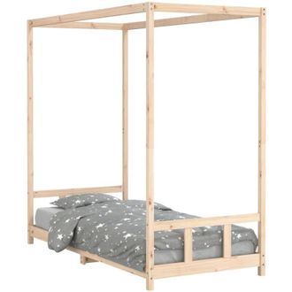 vidaXL Kids Bed Frame 90x200 cm Solid Wood Pine Vidaxl