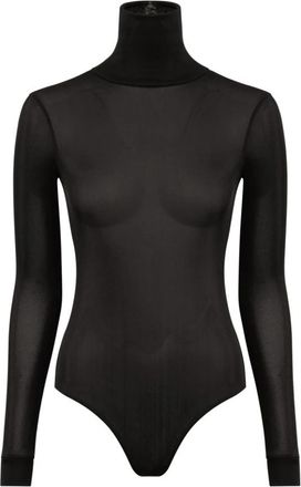 Maison Margiela Zwart Turtleneck Bodysuit Aw 24 - Dames - Bodies - Zwart - 2XS - Tops