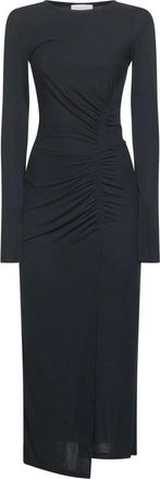 Isabel Marant Midi Dresses, female, Black, Size: L Jelina Midi Dress