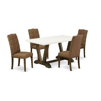 East West Furniture 5-Pc Dining room Set
