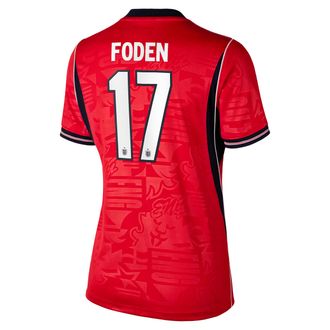 Nike Phil Foden England National Team 2026 Stadium Away Nike Womens Dri-FIT Soccer Jersey in Red | NN203947737-ENG