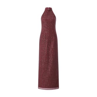 Rotate ROTATE Birger Christensen, Party Dresses, female, Red, Size: L Maxi Dress