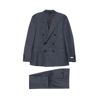 Canali Double Breasted Suits, male, Blue, Size: 2XL Suit