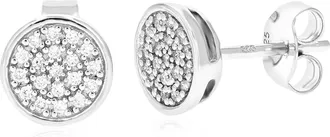 Vir Jewels 1/6 cttw Lab Grown Diamond Composite Earrings in Sterling Silver With Push Backs For Women