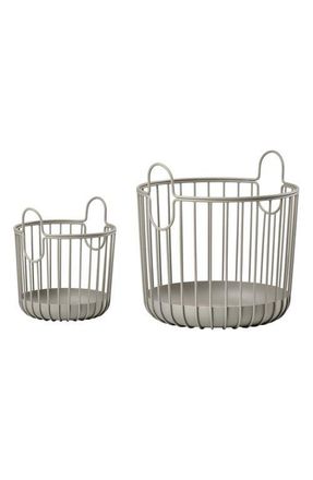 Zone Denmark Inu Set of 2 Tabletop Wire Baskets in Taupe at Nordstrom