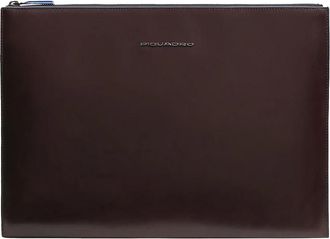 Piquadro Leren i Pad Pro 12.9 Clutch - unisex - Laptoptassen - Bruin - ONE Size - Katoen - Tassen