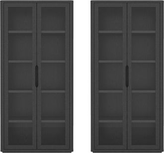 Manhattan Comfort Rivington Modern 38In Bookcase Cabinet (5-Shelf)