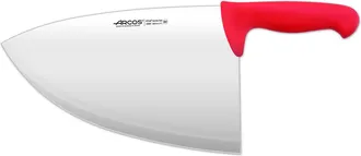 Arcos Chuletera Arcos Colour - Prof 298322 De Acero Inoxidable Nitrum Y Mango Ergon&oacute;mico De Polipropileno De Color Rojo Y Hoja De 28 Cm, Y 3 Mm De Espesor E