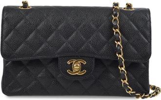 Chanel 2002 small Double Flap shoulder bag - women - Caviar Leather - One Size - Black