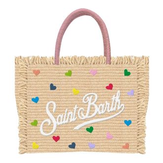 Saint Barth Tote Bags, female, Beige, Size: ONE SIZE Colette Straw Handbag
