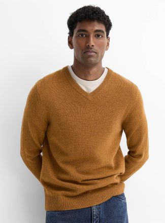 Le 31 Mens V-neck sweater Recycled lambswool
