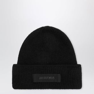 Jacquemus Berretto Gros Grain nero in misto alpaca