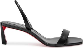 Christian Louboutin Condora 55 Leather Slingback Sandals - Black - 39 (IT39 / UK6)