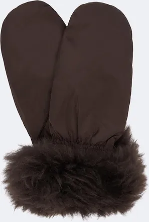Yves Salomon Shearling-trimmed down mittens
