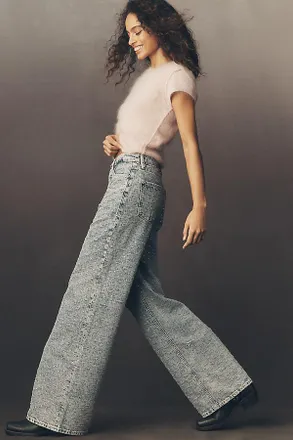 Good American Good Skate High-Rise Crystal Jeans