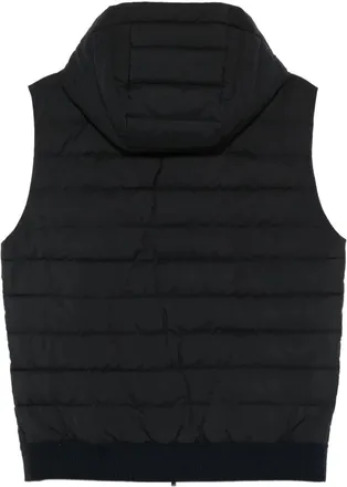 PESERICO Mens Hooded Zip Gilet Ss26 M