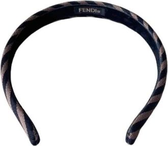 Fendi Pre-owned Haarband - Dames - Vintage Accessoires - Zwart - ONE Size - Vintage