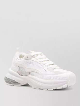 Emporio Armani mesh sneakers chunky sole pull tab