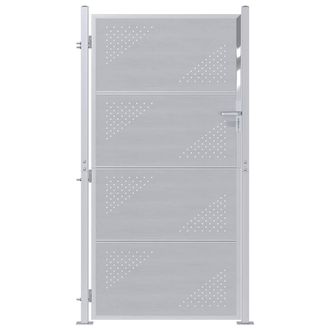 vidaXL Puerta De Jard&iacute;n 85 X 174 Cm Acero Inoxidable Con Cerradura Vidaxl