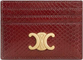 Celine Portacarte Triomphe in pelle di pitone