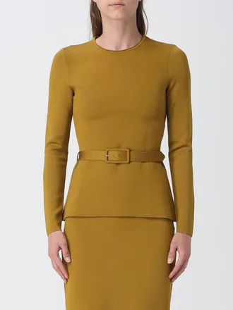 Tom Ford Top slim fit a maniche lunghe in viscosa con cintura in vita