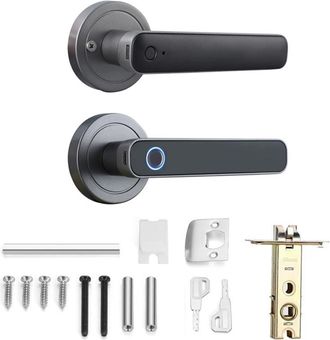 OEM Cerradura De Puerta Con Huella Dactilar Wafu: 2 Modos De Desbloqueo Para Casas Y Apartamentos