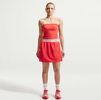 Nike Womens Nike Sportswear Satin Skirt in Red | II7537-696