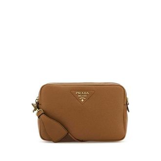 Prada Caramel Leather Crossbody Bag 0 1 N + Oro Borse A Tracolla