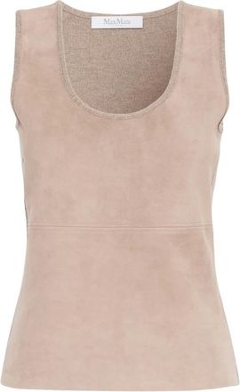 Max Mara Accordo Top - Tops - Mujer - Beige - S