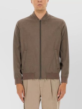 Herno suede bomber jacket