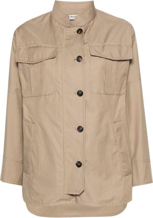 Max Mara Valerie shirt jacket - women - Polyester/Cotton - 34 - Neutrals