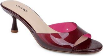 L'agence Esther Slide Sandal in Wine at Nordstrom, Size 7.5