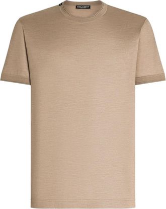 Dolce & Gabbana T-shirt in seta - Toni neutri