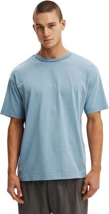 Cotton On Mens Box Fit T-Shirt in Chalk Blue Wash at Nordstrom, Size X-Large