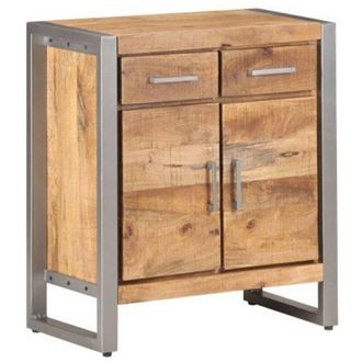 vidaXL Aparador De Madera De Mango Rugosa 60x35x72 Cm Vidaxl